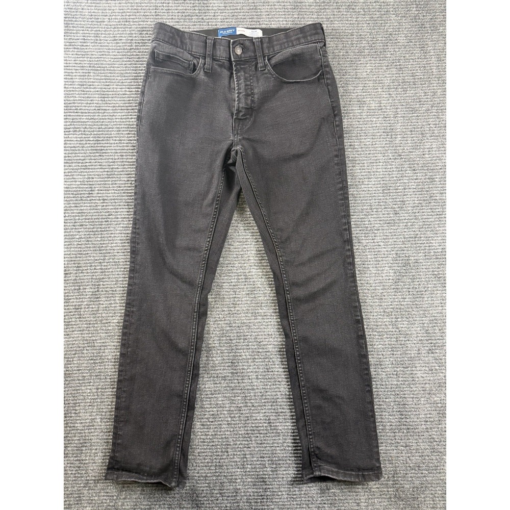 Old Navy Slim Fit 5-Pocket Pants - Charcoal Black / Dark Gray (30x30) - Picture 2 of 6